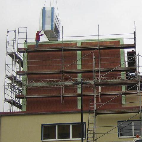 Bau des Hochregallagers Ausbau der WeTech